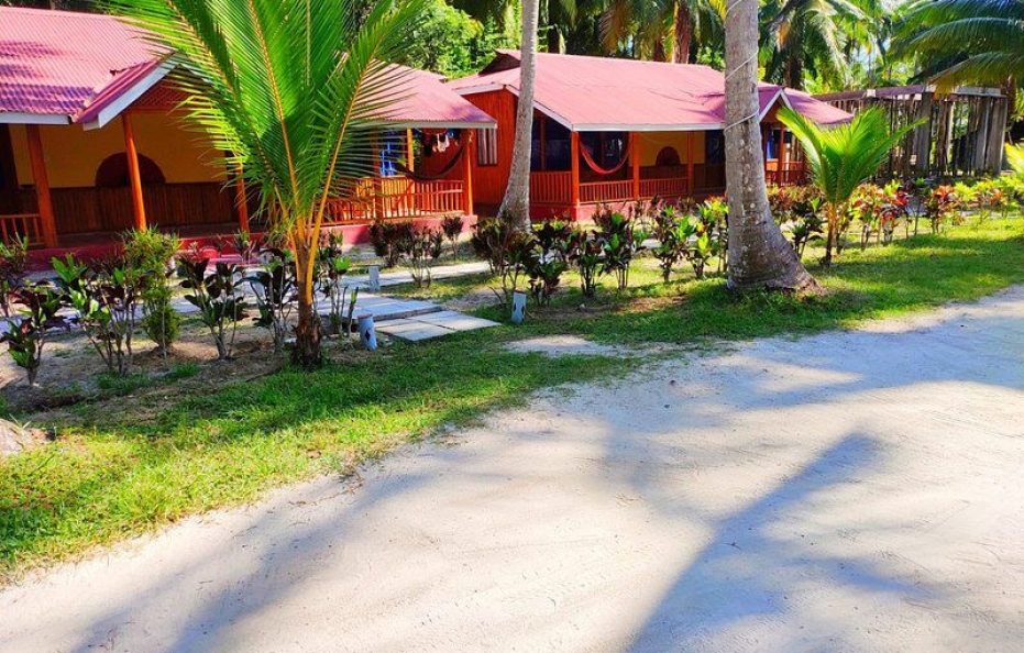 Island and blue beach resort